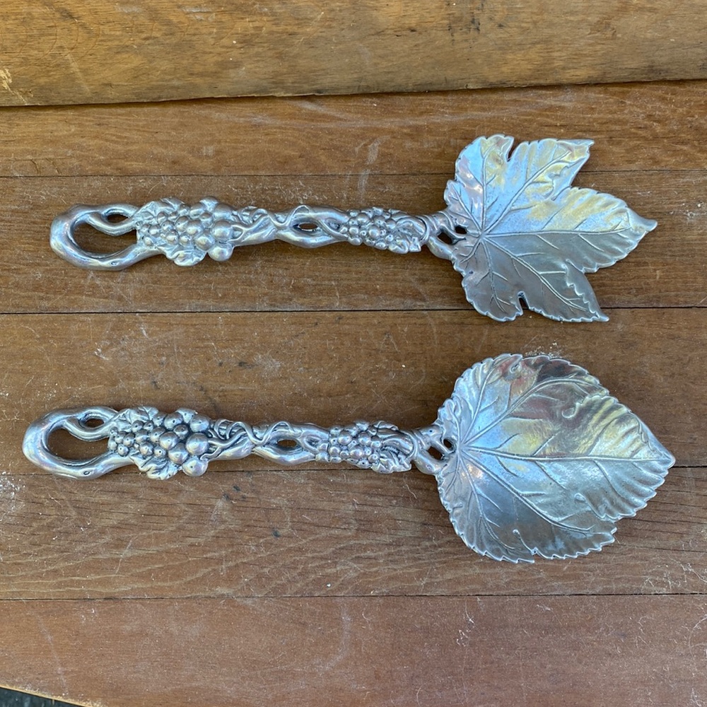 Arthur Court -Set of Vintage Grape Salad Servers